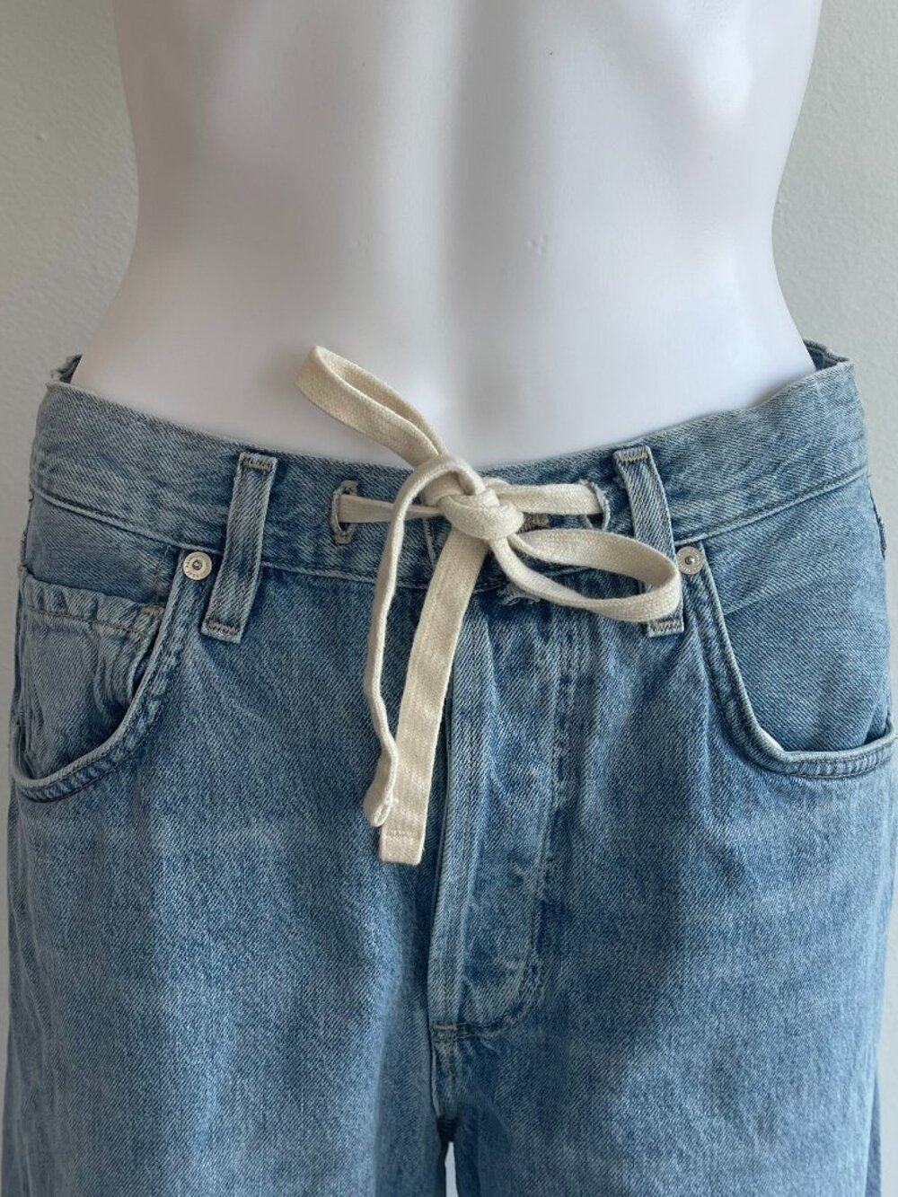 Citizens of Humanity Brynn Drawstring High Waist Wide Leg Jeans - Picture 3 of 5